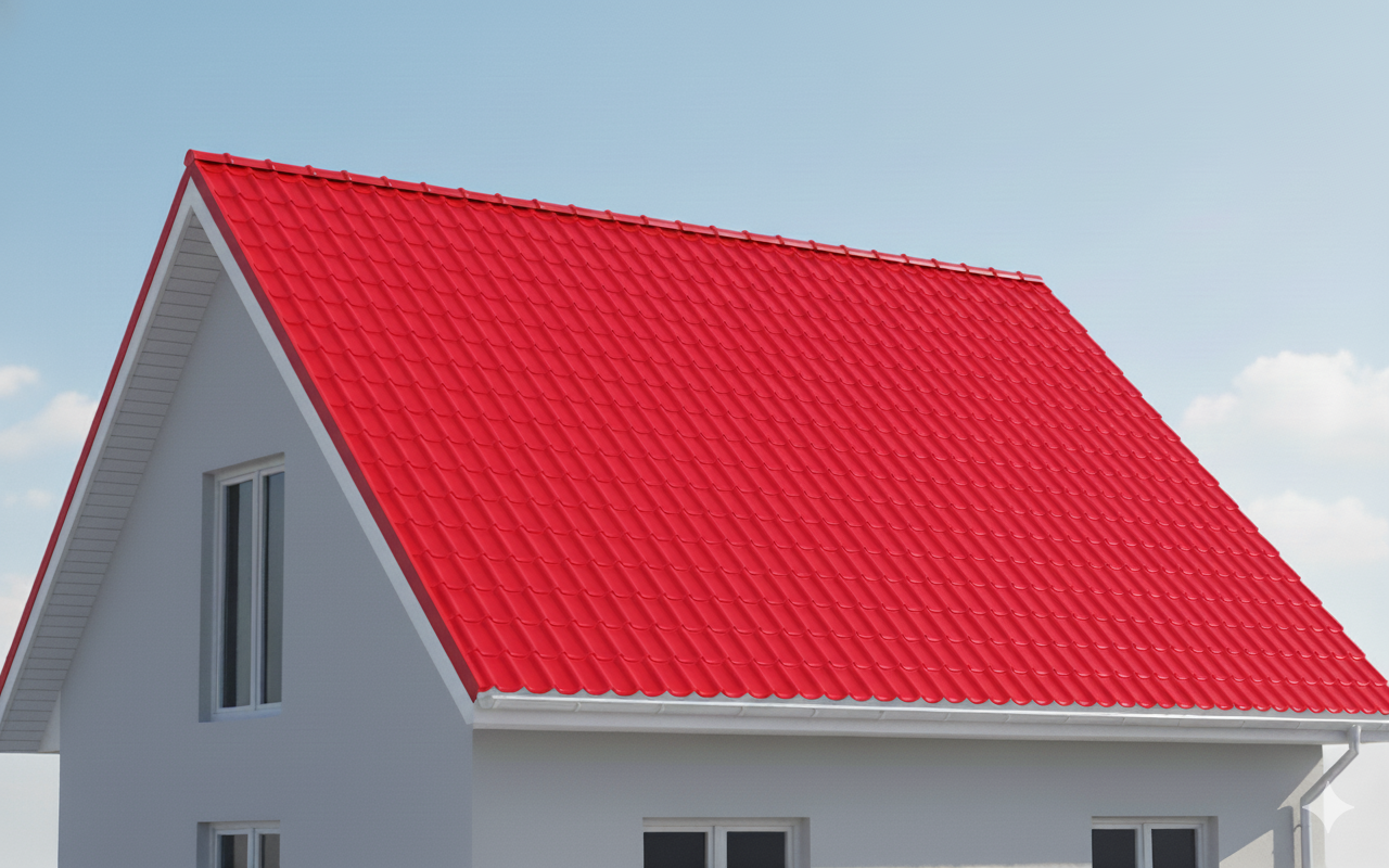  RESIN ROOF TILE Europe (Red)