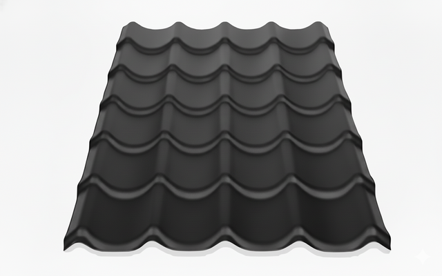  RESIN ROOF TILE Europe (Black)