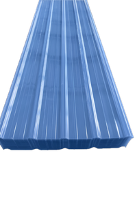 Blue pvc high trapezoid sheet