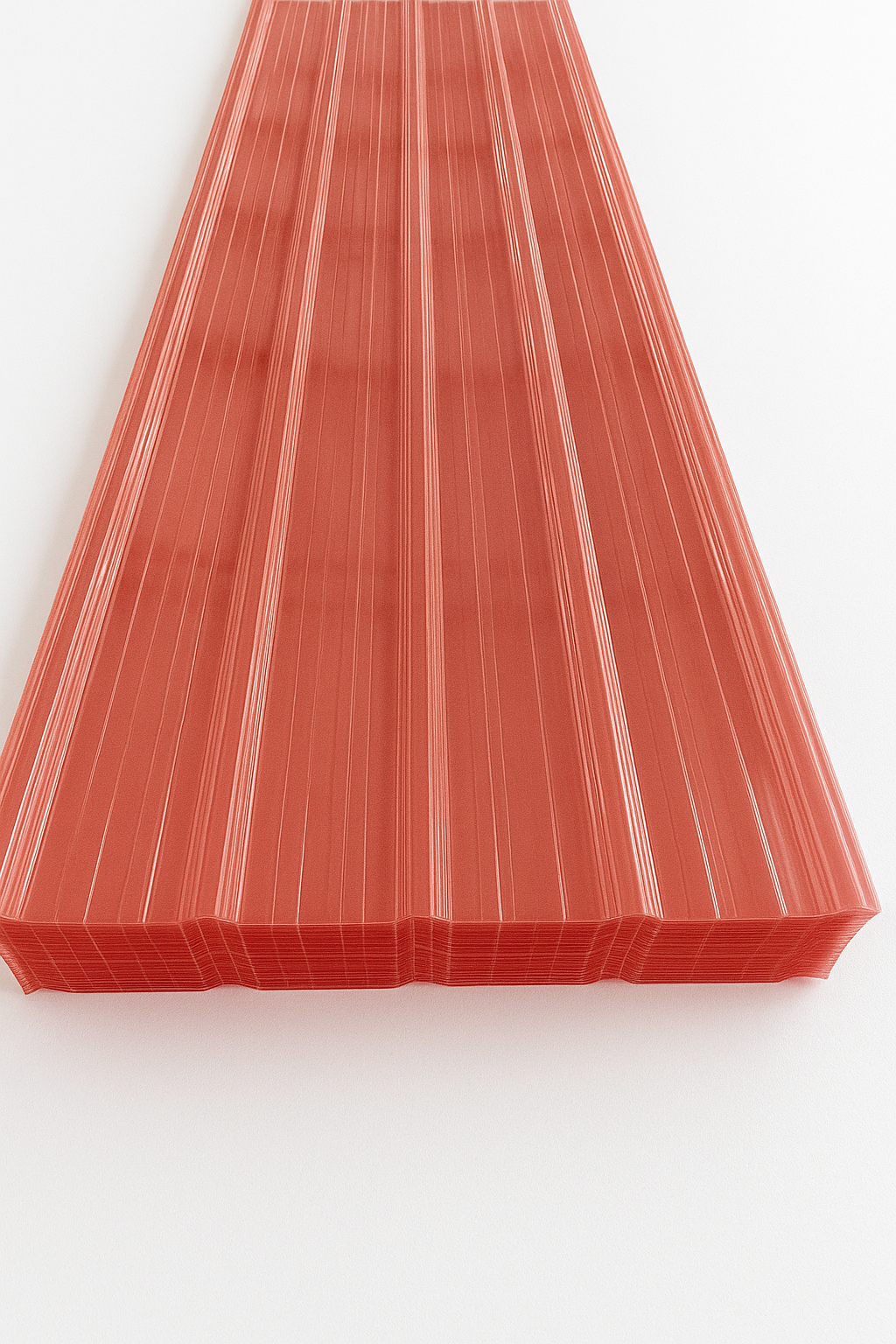 pvc high trapezoid sheet （Red）