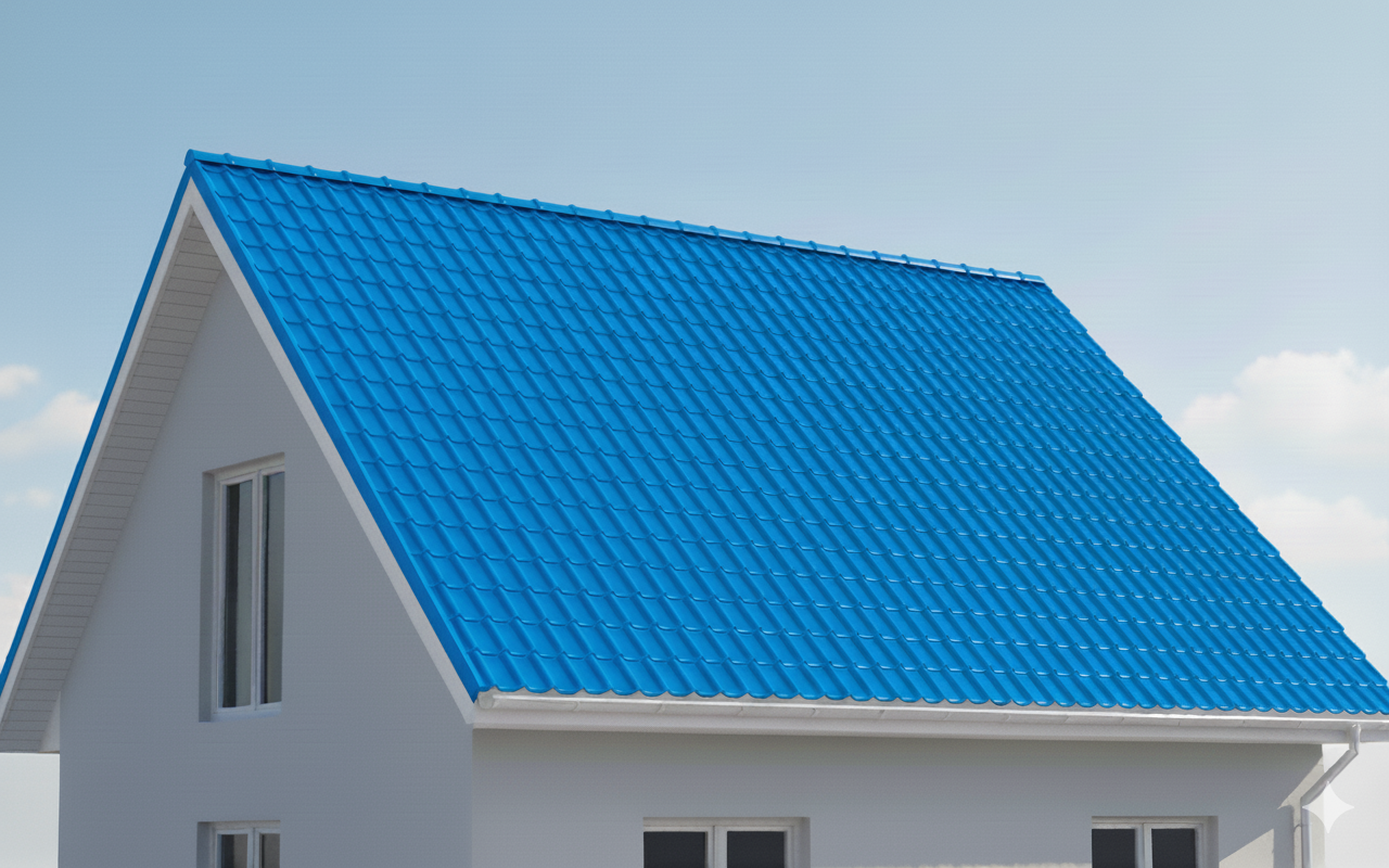  RESIN ROOF TILE Europe (Blue)