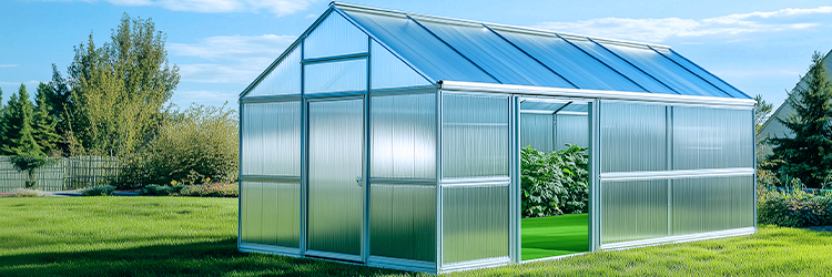 Polycarbonate sheet greenhouse