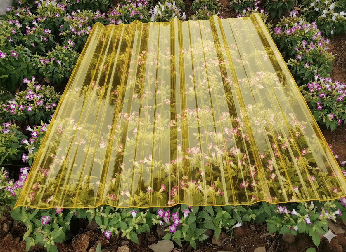 PC Corrugated Sheet （Blue）