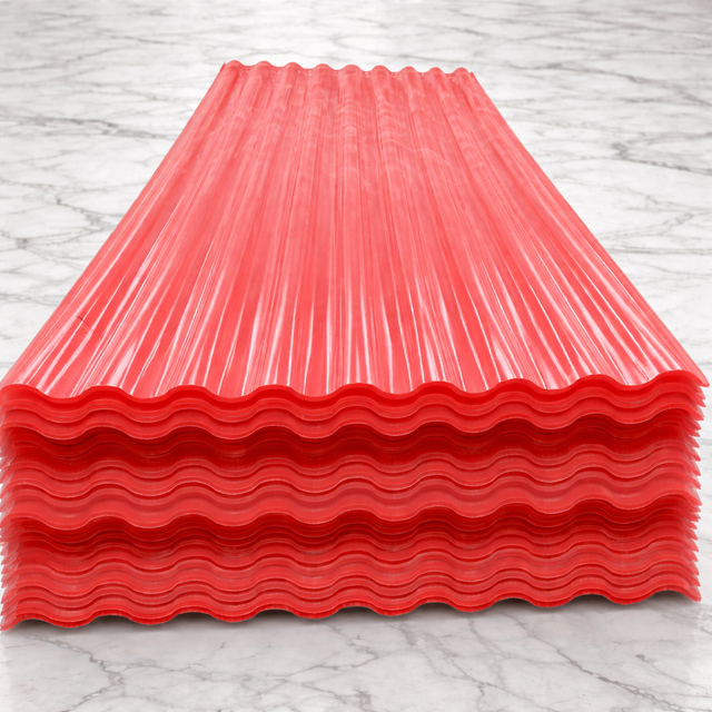 pvc corrugated sheet （Red）