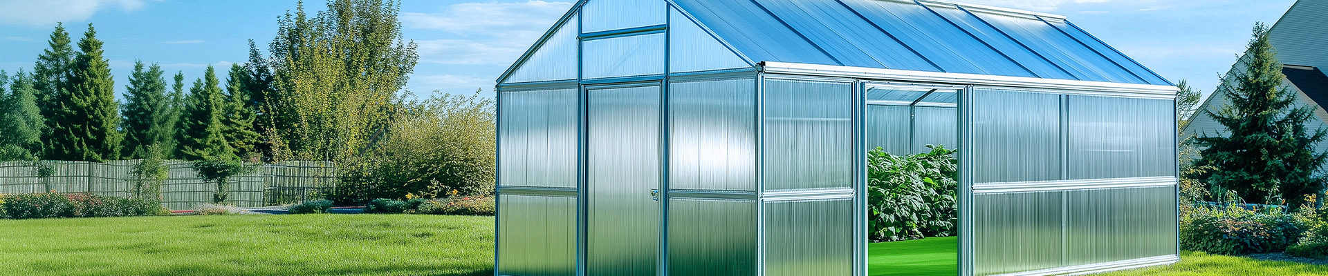 Polycarbonate sheet greenhouse