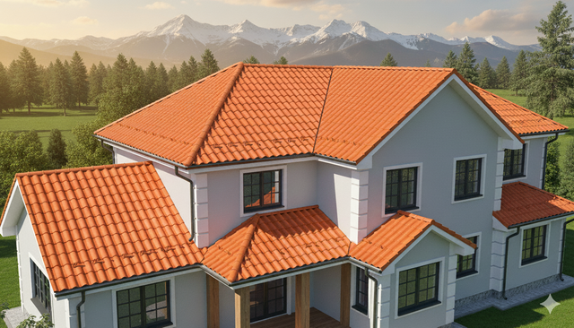 RESIN ROOF TILE ( Roma Orange) 