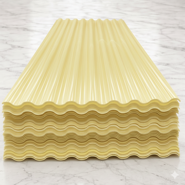 pvc corrugated sheet （Yellow）
