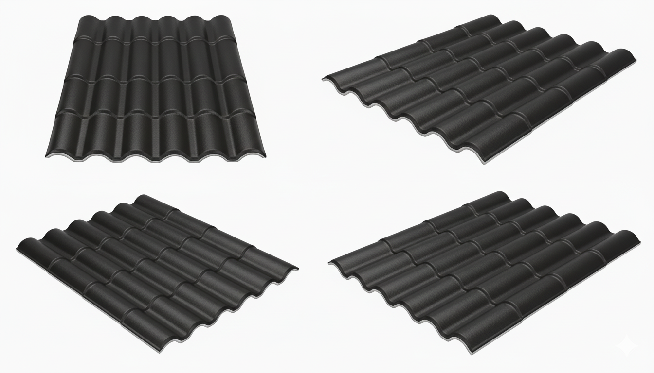 RESIN ROOF TILE ( Roma Black ) 
