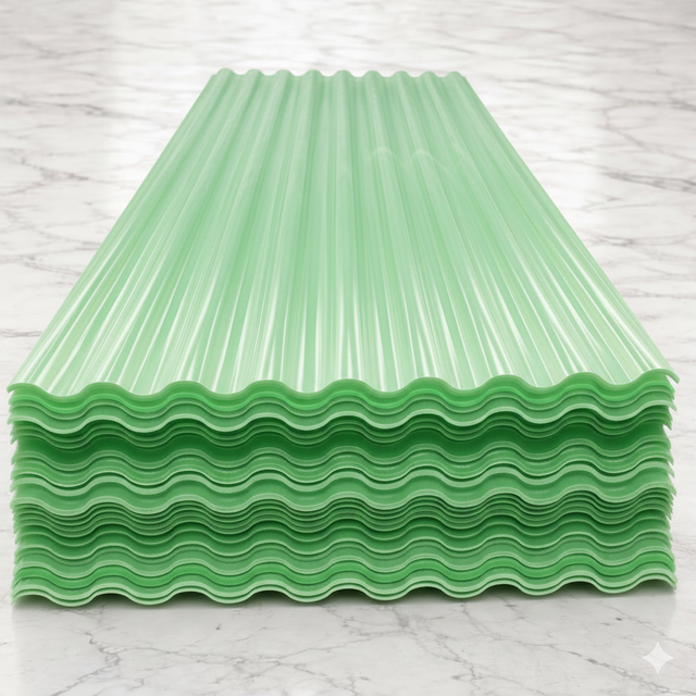 pvc corrugated sheet （Green）